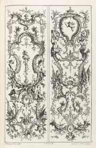 Libro de Ornamentos... de Jean François Cuvilliés